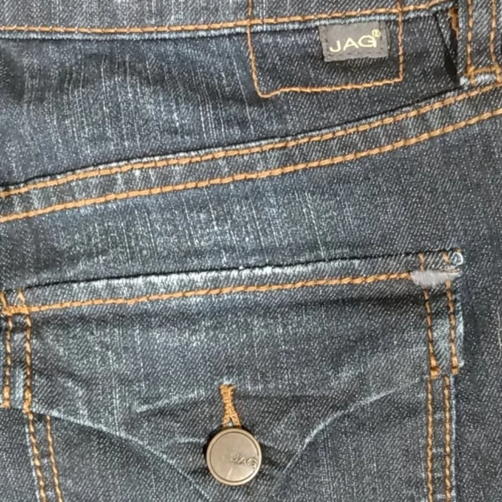 JAG DARK BLUE MID RISE BOOT LEG JEANS SIZE 4 - Picture 7 of 11